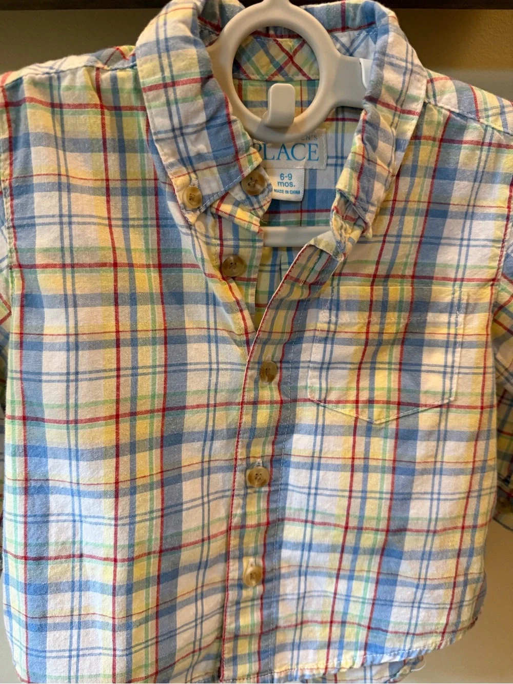The Children's Place Carter's Toddler Boys Plaid Shirt & Fleece Hoodie Set